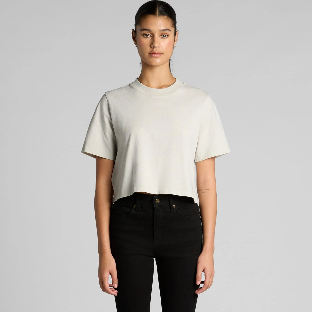 Wo's Heavy Faded Crop Tee