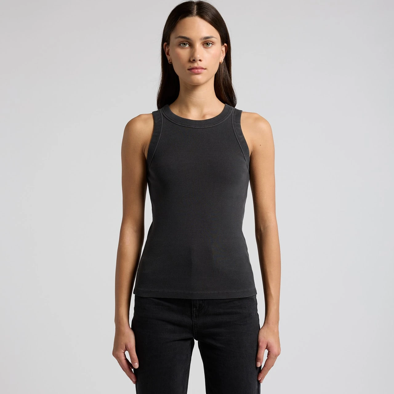 Wo's Faded Organic Rib Tank